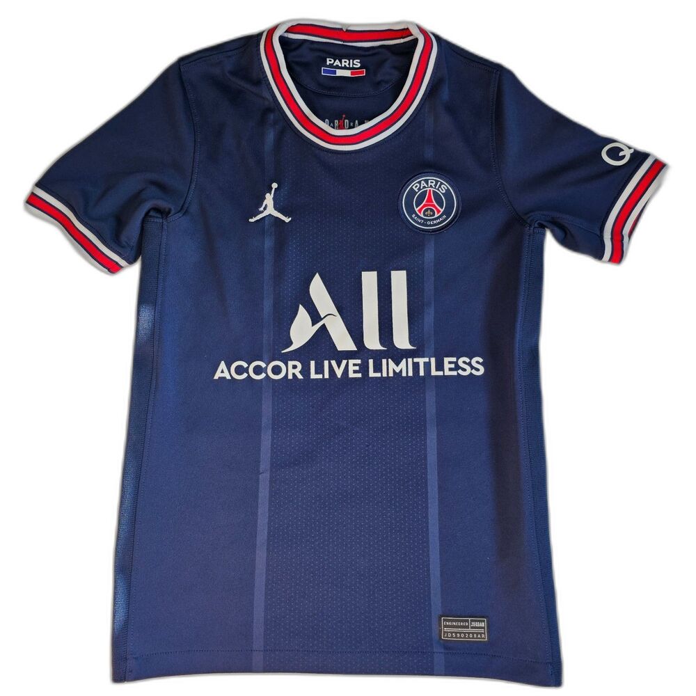 Air Jordan Boys T-Shirt Accor Live Limitless Paris QNB Soccer Jersey sz S